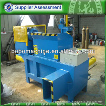 Wood shaving baling and bagging machine